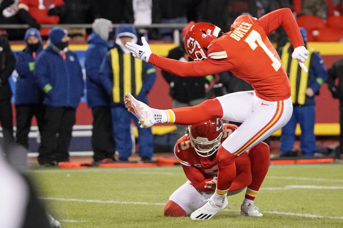 Former Georgia Tech Kicker Harrison Butker Sends Kansas City To The Super Bowl - Sports Illustrated Georgia Tech Yellow Jackets News, Analysis and More