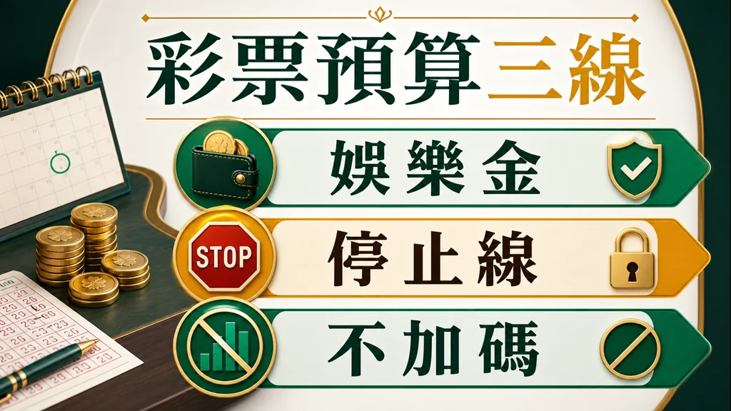彩票預算三線娛樂金停止線與不加碼圖解