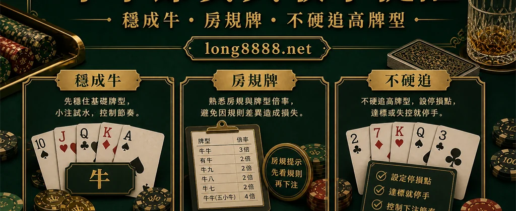 牛牛玩法節奏與收手提醒圖