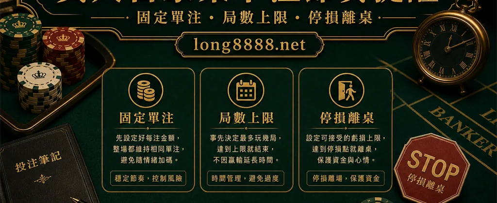 真人百家樂下注節奏與停損提醒圖