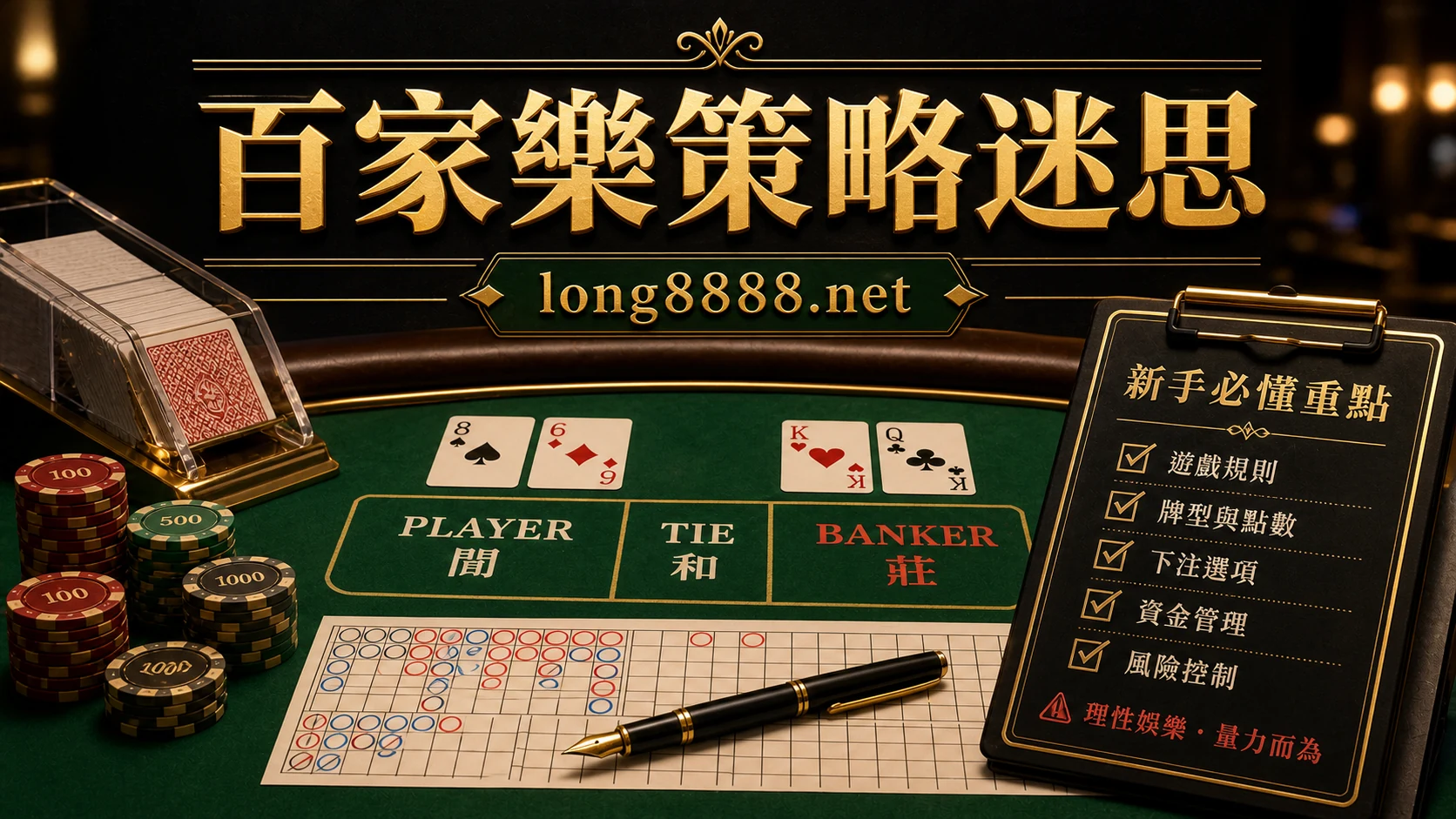 百家樂策略迷思閒莊和局下注節奏與風險提醒精選圖